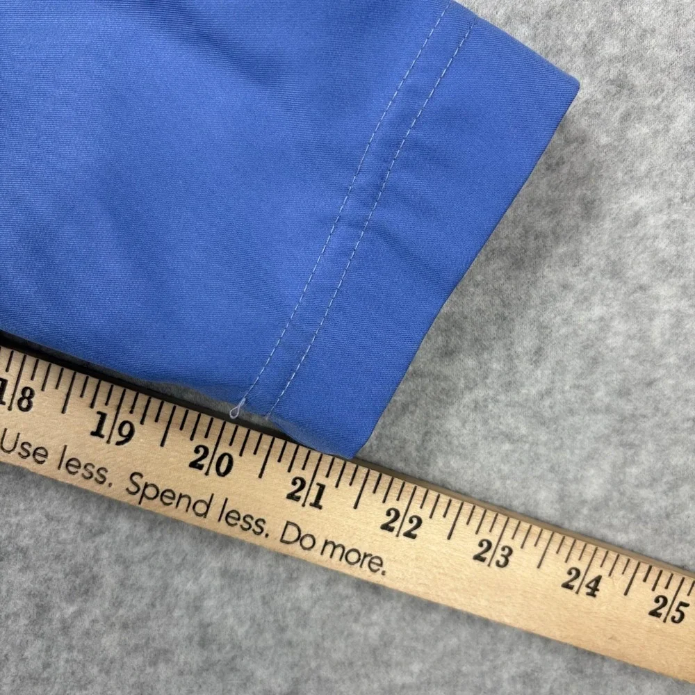 Vintage Nike Track Jacket Girls L Blue Full Zip Colorblock Y2K Swoosh Silver Tag